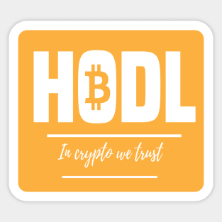 BTC HODL Sticker